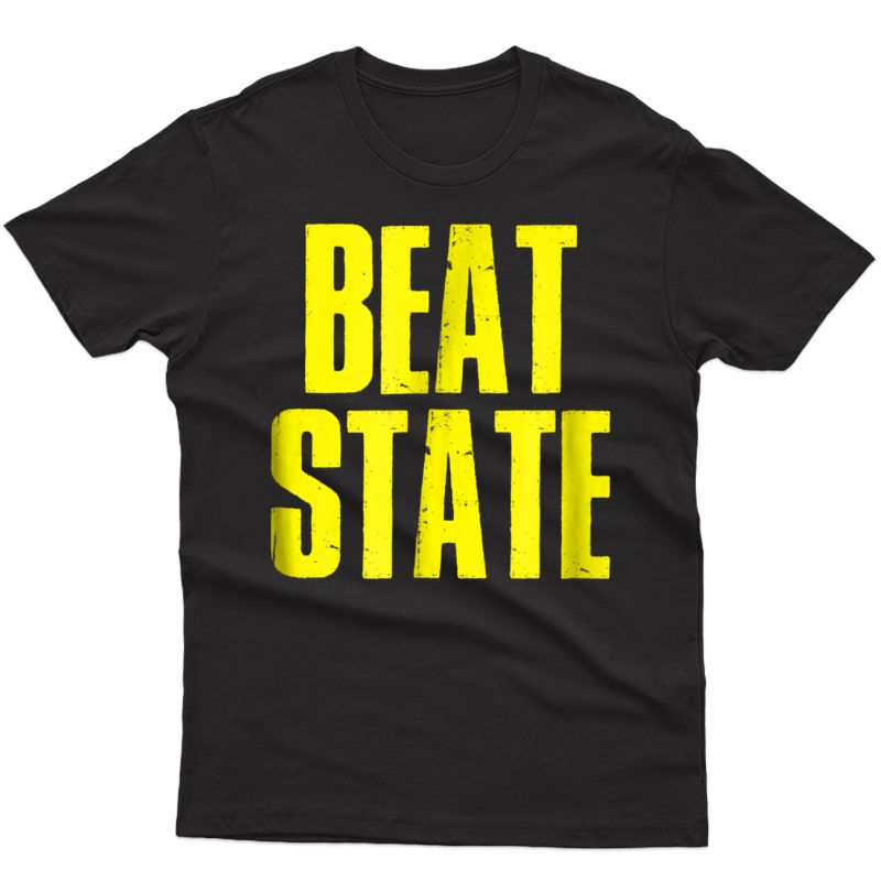 Beat State Of Iowa Rivalry Football Shirt