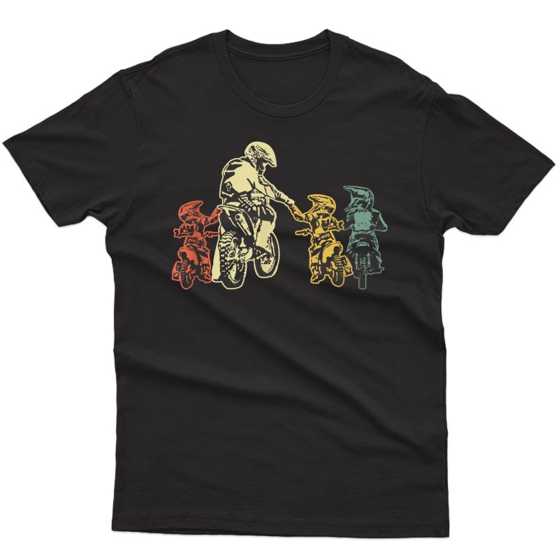 Cool Motocross Dirt Bike Biker Dad & Sons Father's Day T-shirt