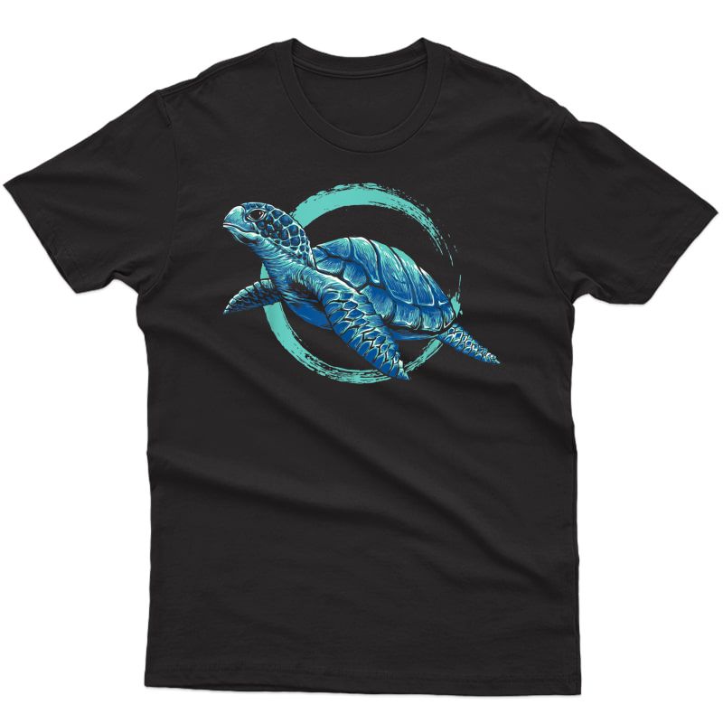 Cute Sea Animal Lover Ocean Pet Owner Gift Aquarium Turtle T-shirt