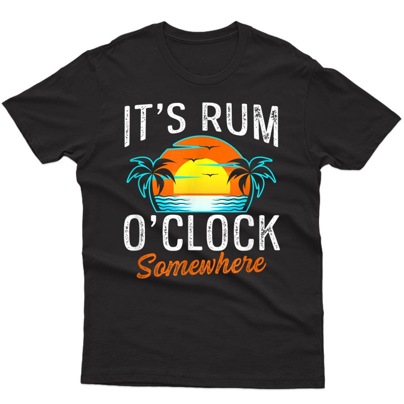 Funny Beach Rum Drinking T-shirt