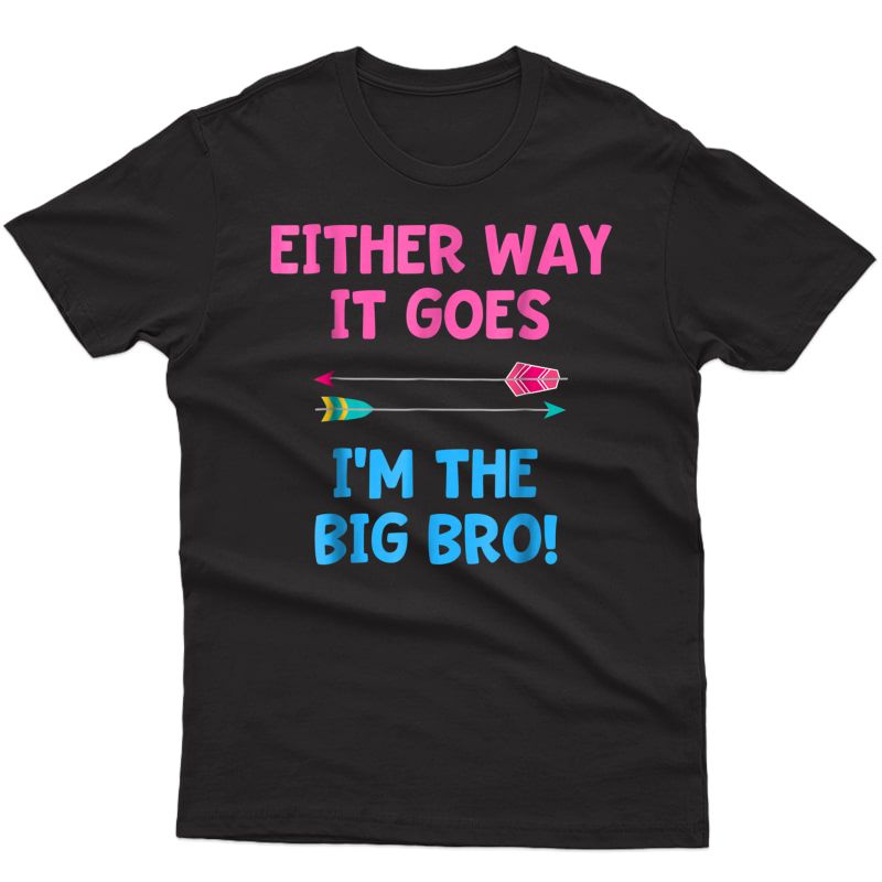 Gender Reveal Shirt Big Brother Pregnancy Announcet