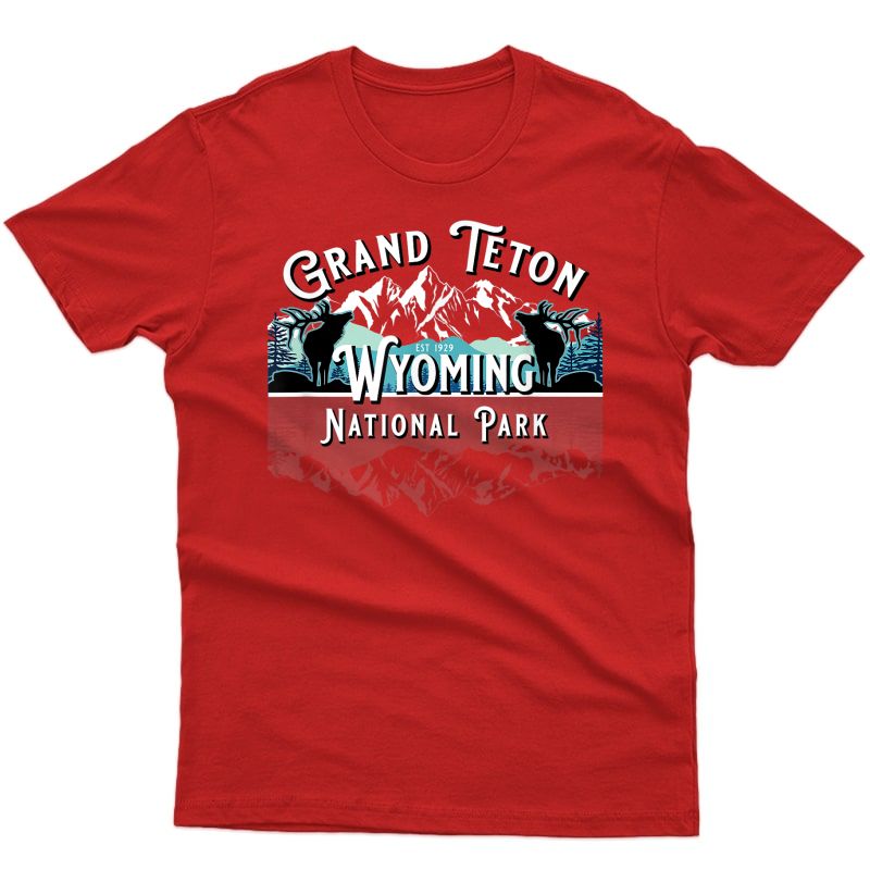 Grand Teton National Park Wing Elk Hiking Souvenir Gifts T-shirt