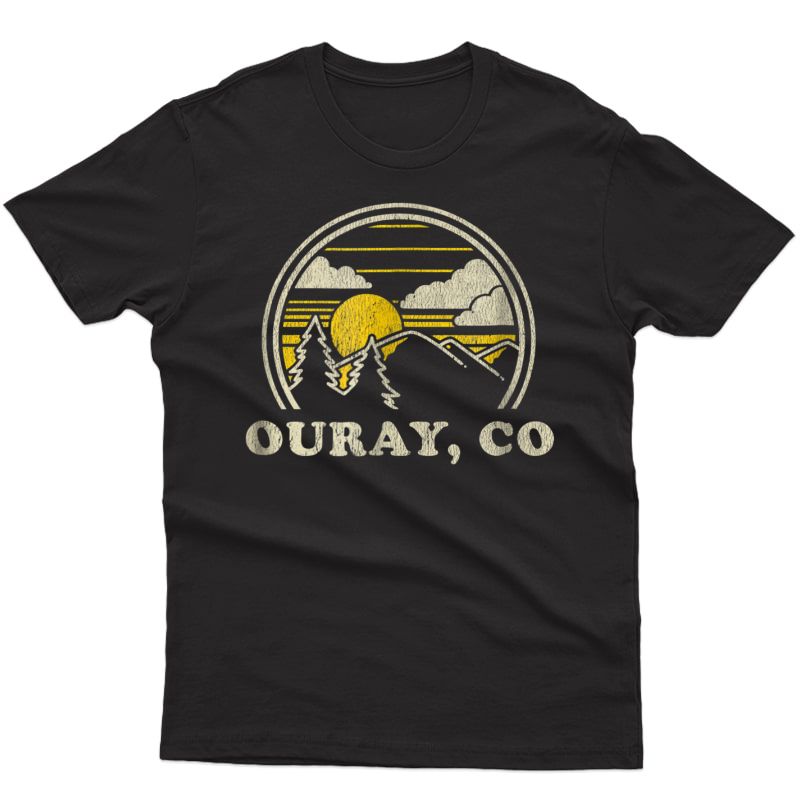 Ouray Colorado Co T Shirt Vintage Hiking Mountains Tee