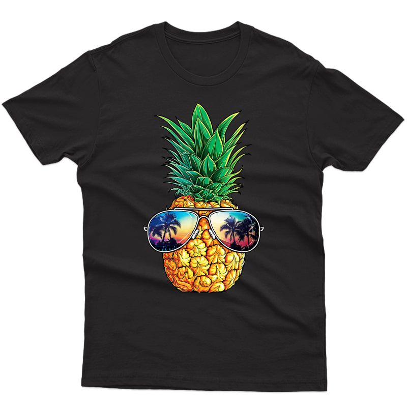 Pineapple Sunglasses T Shirt Aloha Beaches Hawaiian Hawaii