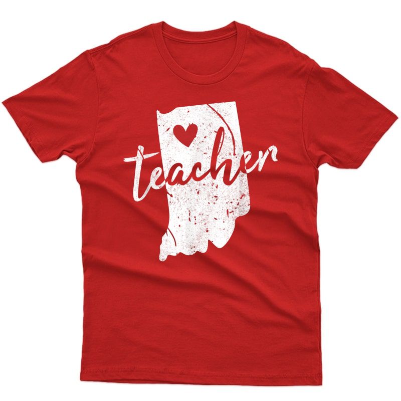 Red For Ed Indiana Tea T Shirts, Redfored T.