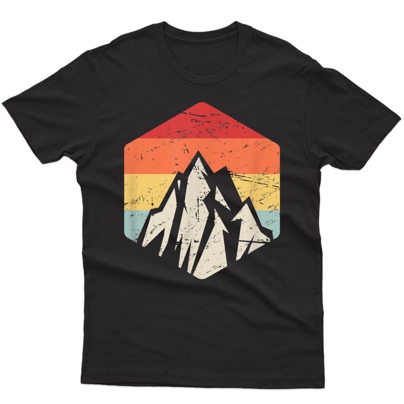 Retro Vintage Hiking Gift / Outdoors Mountain Hiker T-shirt