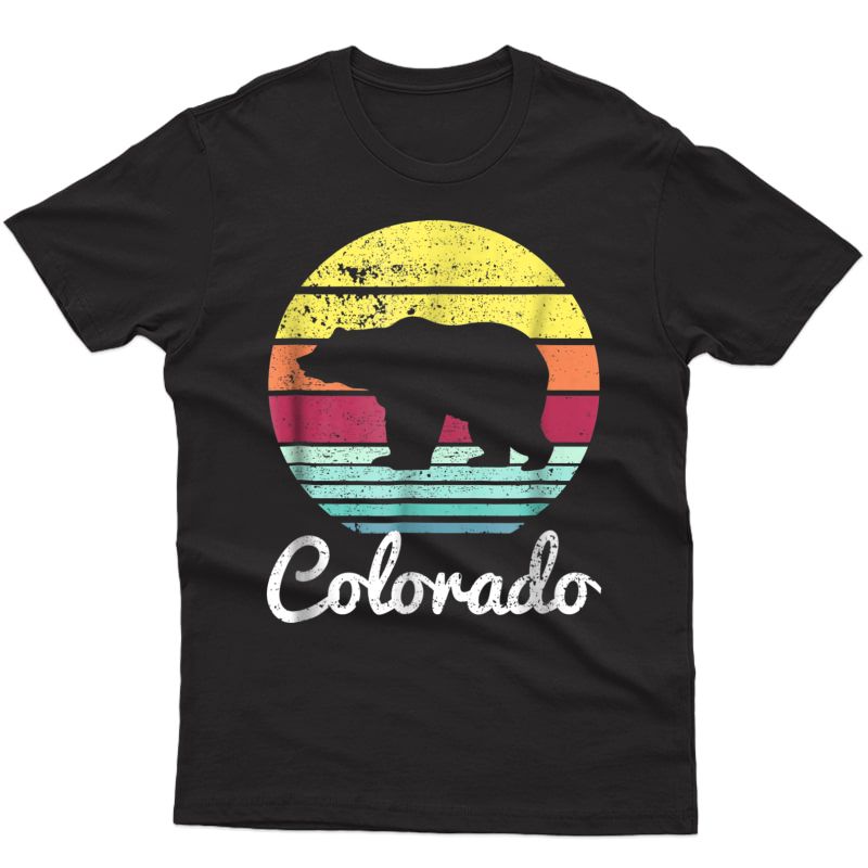 Vintage Retro Co Colorado Wildlife Bear Adventure T-shirt