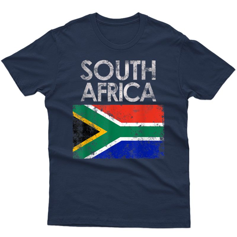 Vintage South Africa African Flag Pride Gift T-shirt