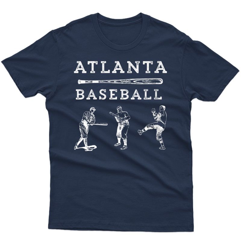  Classic Atlanta, Georgia Baseball Fan Retro Vintage T-shirt